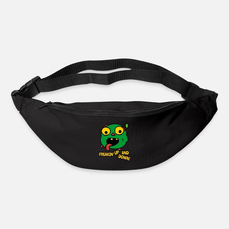 Freakin' Up and Down Cartoon Monster - Gürteltasche - Schwarz