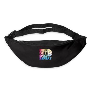 Joueur de volley-ball Volley-ball de plage Joueur de volley-ball S - Sac banane - noir - Devant