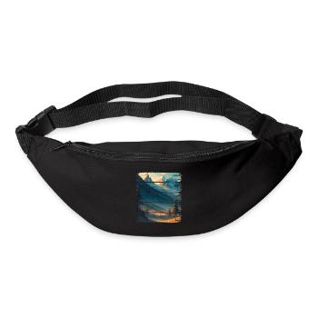 Landschaft, Natur, Wald - Gürteltasche - Schwarz - Vorne