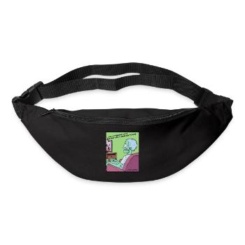 Bad in zombie news, people - Bum bag - black - Front