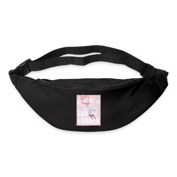 Einfach mal loslassen! Motivationsspruch Neubeginn - Gürteltasche - Schwarz - Vorne