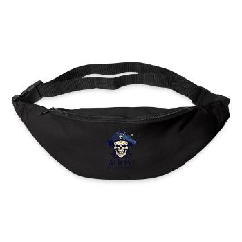 Ahoy, vous les terriens, le pirate au crâne - Sac banane - noir - Devant
