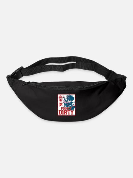 Anime-Kampfkunst: Kämpfe schmutzig - Gürteltasche - Schwarz