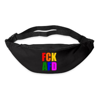 Fck afd - Gürteltasche - Schwarz - Vorne