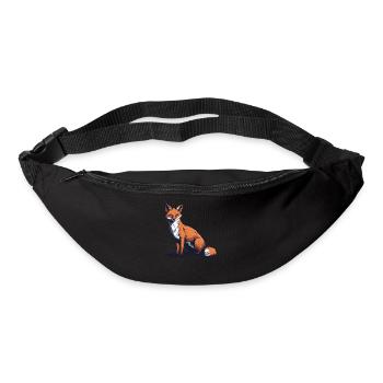 Nature-loving fox - Bum bag - black - Front