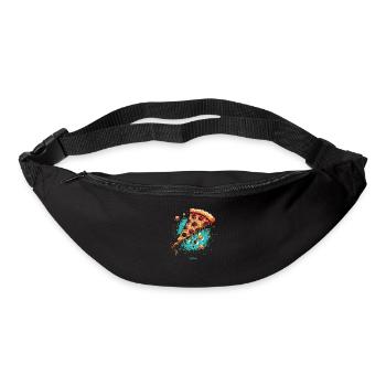 Galaxien-Pizza - Gürteltasche - Schwarz - Vorne