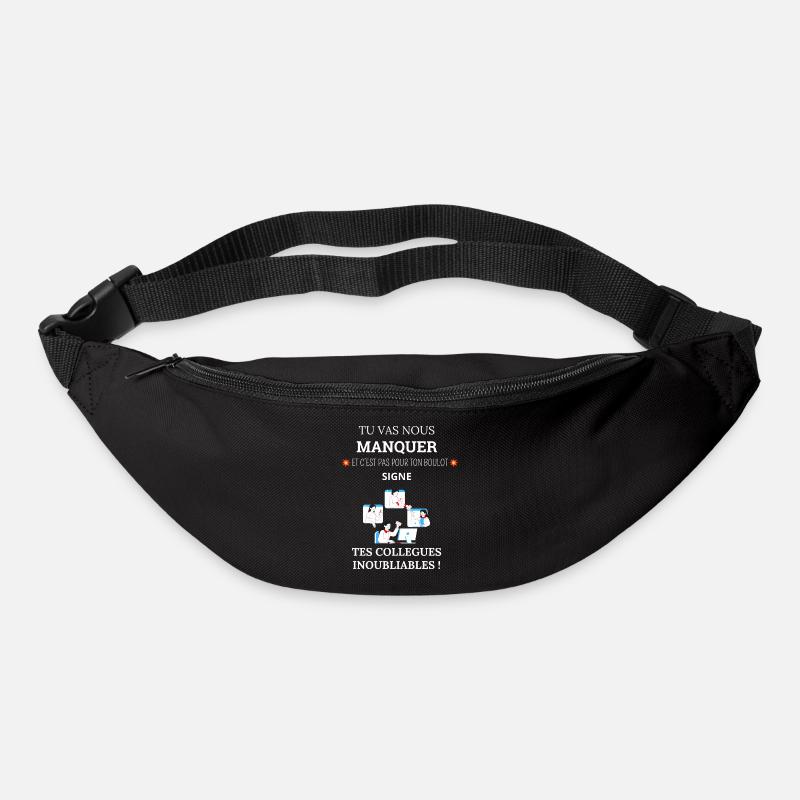 Kollege Abschied Humor - Gürteltasche - Schwarz
