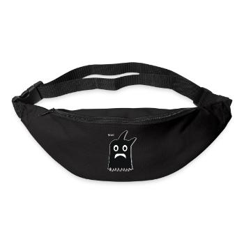 Black Funny Cartoon Ghost - Bum bag - black - Front