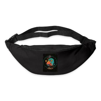Horoscope du zodiaque Astrologie Constellations Bélier - Sac banane - noir - Devant