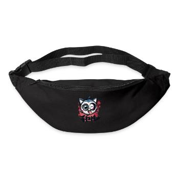 Graffiti Wall Japan Anime: Naughty Cat - Bum bag - black - Front
