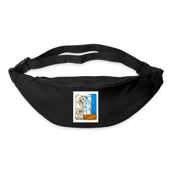 EC Woman I Summer I Gift I Flowers I Mother's Day - Bum bag - black - Front