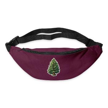 Tanne einzelner Baum - Gürteltasche - Burgunderrot - Vorne
