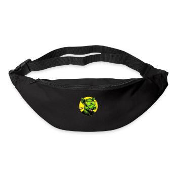 Le cochon le plus cool, yo - Sac banane - noir - Devant