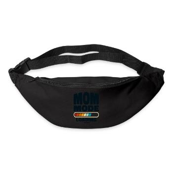 Funny Mom Mode Loading Quote Best Mom Ever - Bum bag - black - Front