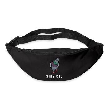 Stay Coo Bird | Funny Cool Pigeon Birding - Gürteltasche - Schwarz - Vorne