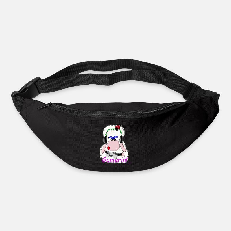Gamerin! Wolly Sheepling.. Gaming - Gürteltasche - Schwarz