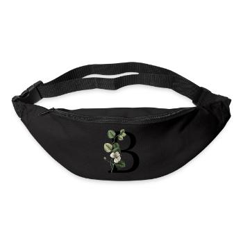 Letter B Green Botanical - Bum bag - black - Front