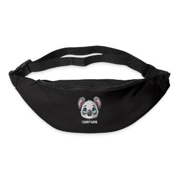 Mignon koala, je m’en fiche - Sac banane - noir - Devant