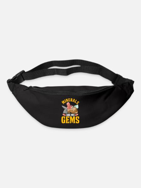 Chasse aux roches Chasseur de minéraux - Sac banane - noir