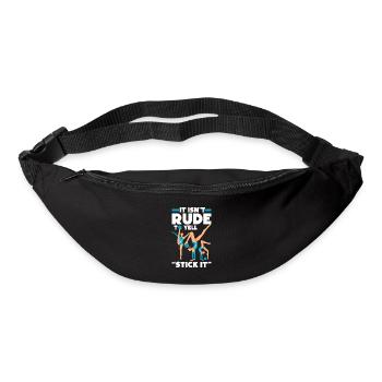 It's not rude to yell - Bum bag - black - Front