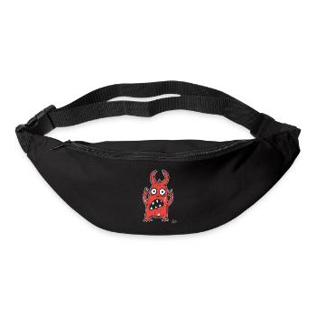 soft cry of the little funny monster - Bum bag - black - Front
