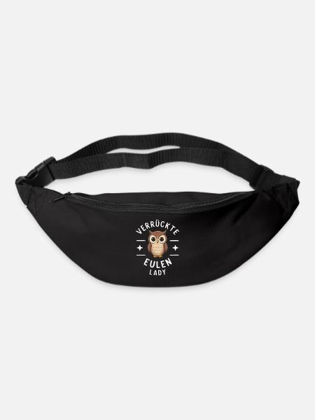Nachteule Eule Eulen Vogel - Gürteltasche - Schwarz