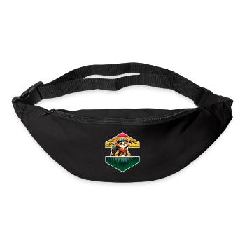 Red Panda Comic Adventure Forest Mountains - Bum bag - black - Front