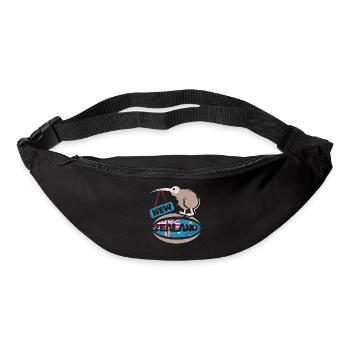 New Zealand kiwi rugby comic cartoon sport icon - Bum bag - black - Front