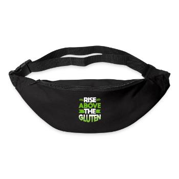 Rise Above The Gluten - Gürteltasche - Schwarz - Vorne