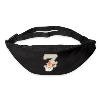 7th Birthday Fox Flowers - Bum bag - black - Front