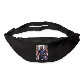 Dinos living Today police officer in a big city - Bum bag - black - Front