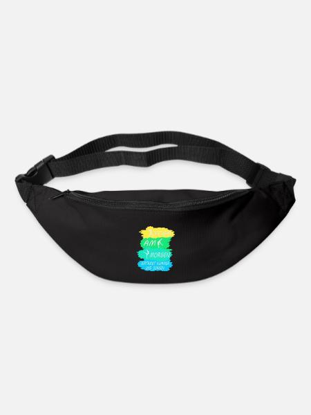 Yoga Lehrerin Kurs Meditation Geschenk Damen Matte - Gürteltasche - Schwarz