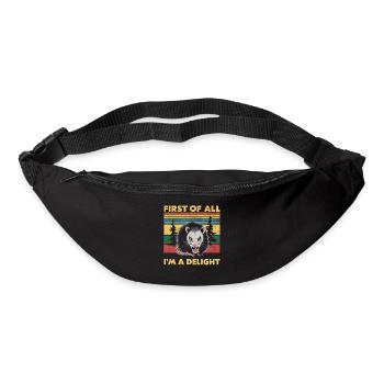 Opossum Possum Animal - Bum bag - black - Front