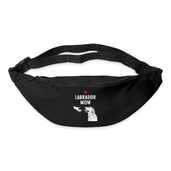 Labrador Hund - Gürteltasche - Schwarz - Vorne