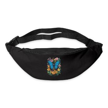 Schmetterling Monarchfalter Bunt Schmetterlinge - Gürteltasche - Schwarz - Vorne