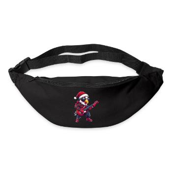 Guitare de Noël Coq - Sac banane - noir - Devant