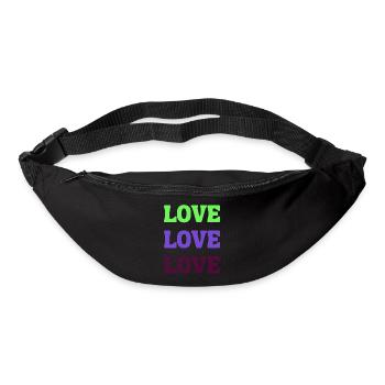 Love Love Love - Gürteltasche - Schwarz - Vorne