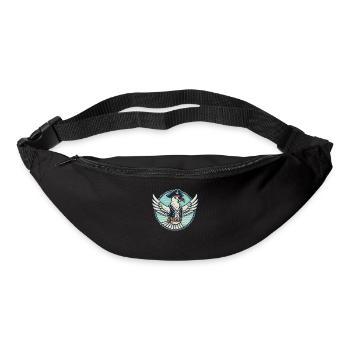 Legendary Pirate Dove with Eye Patch - Bum bag - black - Front
