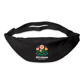 Altruisme Don désintéressé Donner d’école - Sac banane - noir - Devant