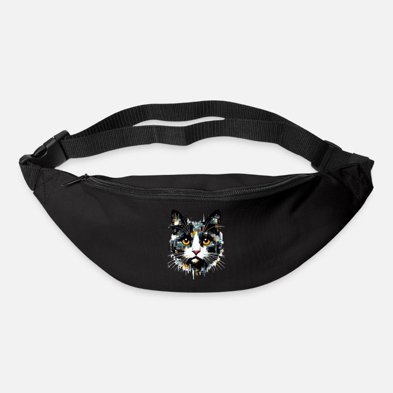 Katze - Gürteltasche - Schwarz