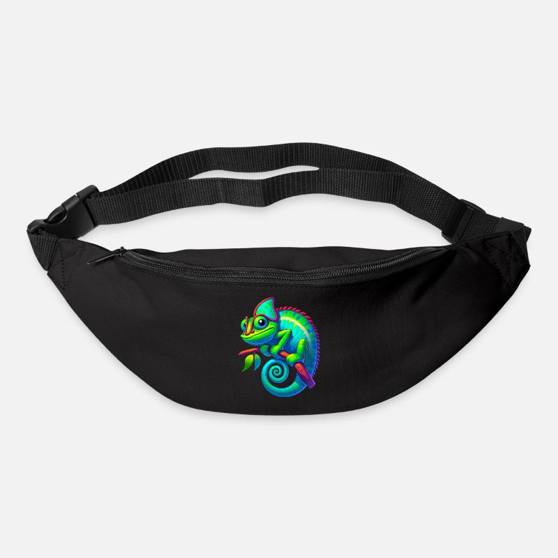 Chamäleon - Gürteltasche - Schwarz