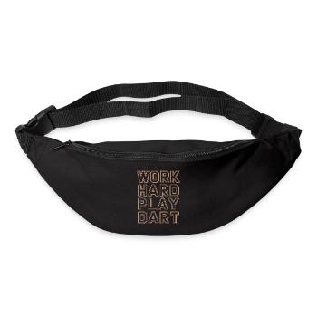 Work Hard Play Darts Darts - Bum bag - black - Front