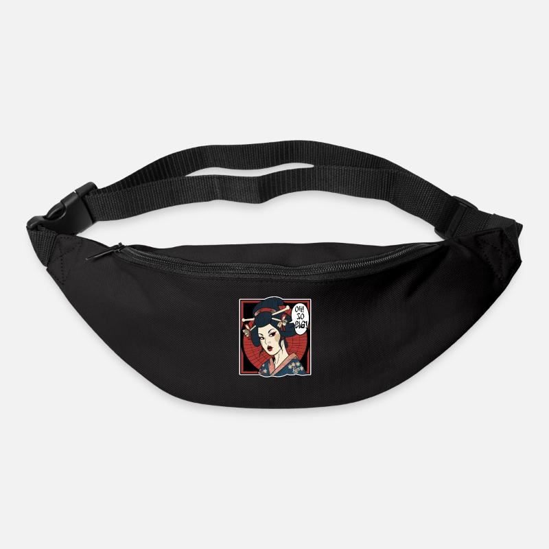Japanese geisha thinks: "It's so big" - Bum bag - black