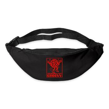 Depressed but Groovy - Disco Ball Design - Bum bag - black - Front