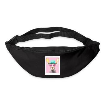 Elch - Gürteltasche - Schwarz - Vorne