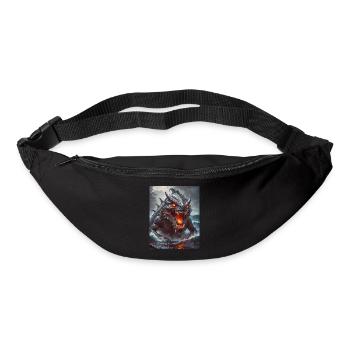 Akugyo Demonic sea monster with glowing eyes and r - Bum bag - black - Front