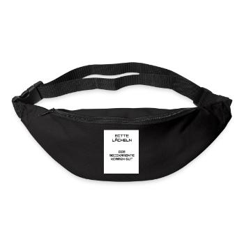 Keep Smiling - Gürteltasche - Schwarz - Vorne