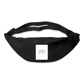 Hab Vertrauen - Gürteltasche - Schwarz - Vorne