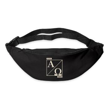 Christlich Alpha Omega Symbol Des Glaubens - Gürteltasche - Schwarz - Vorne