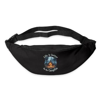 Life is better by the campfire - Gürteltasche - Schwarz - Vorne